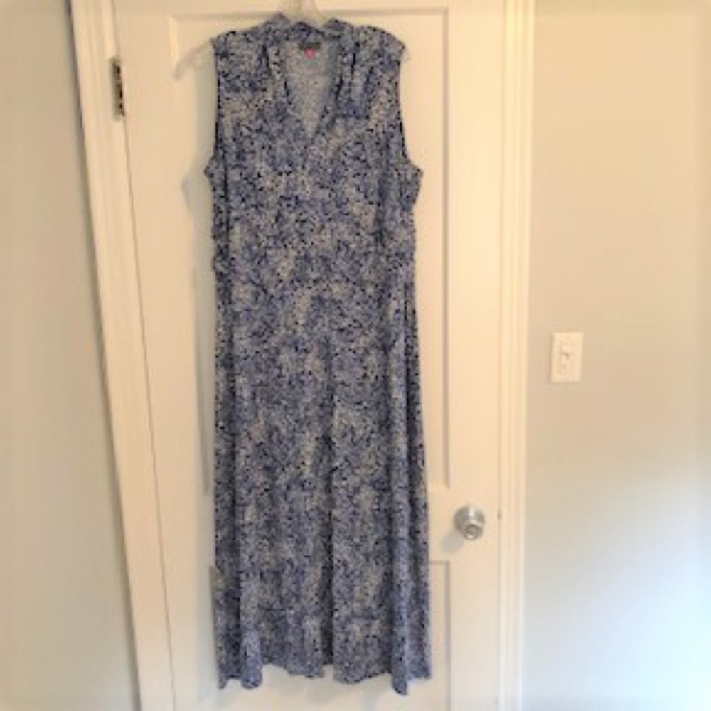 Blue print Vince Camuto long dress